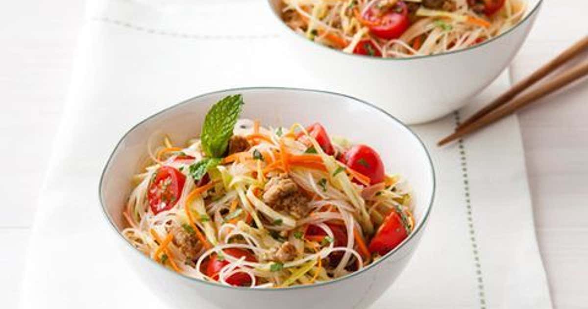 Spicy Thai Noodle Salad Recipe - Samsung Food