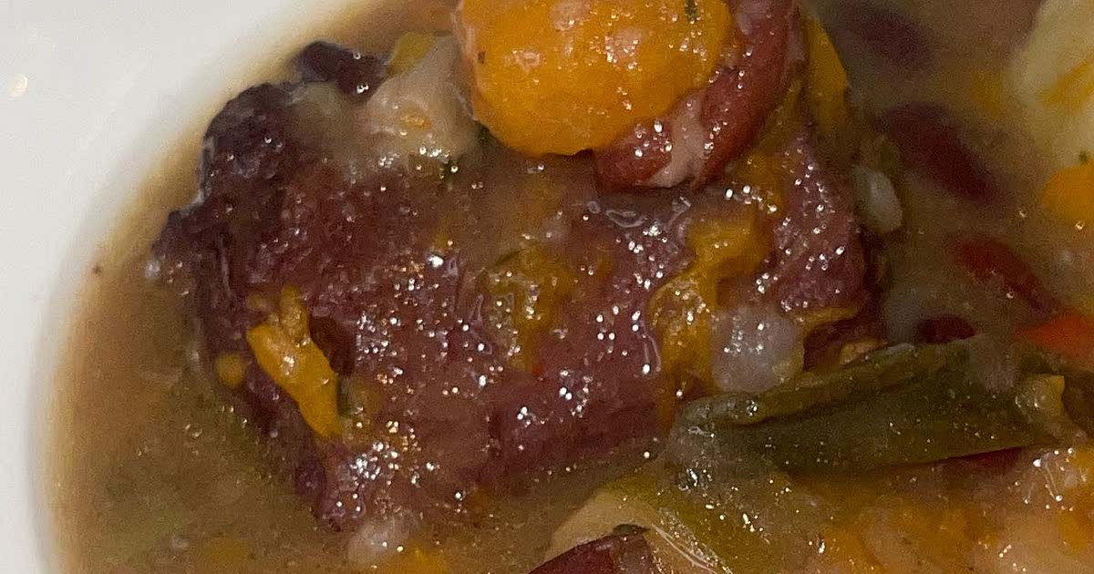Jamaican Red Pea Soup with Oxtail and Dumplings