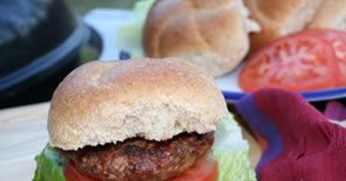 Grilled Beef and Pork Burgers Recipe Samsung Food