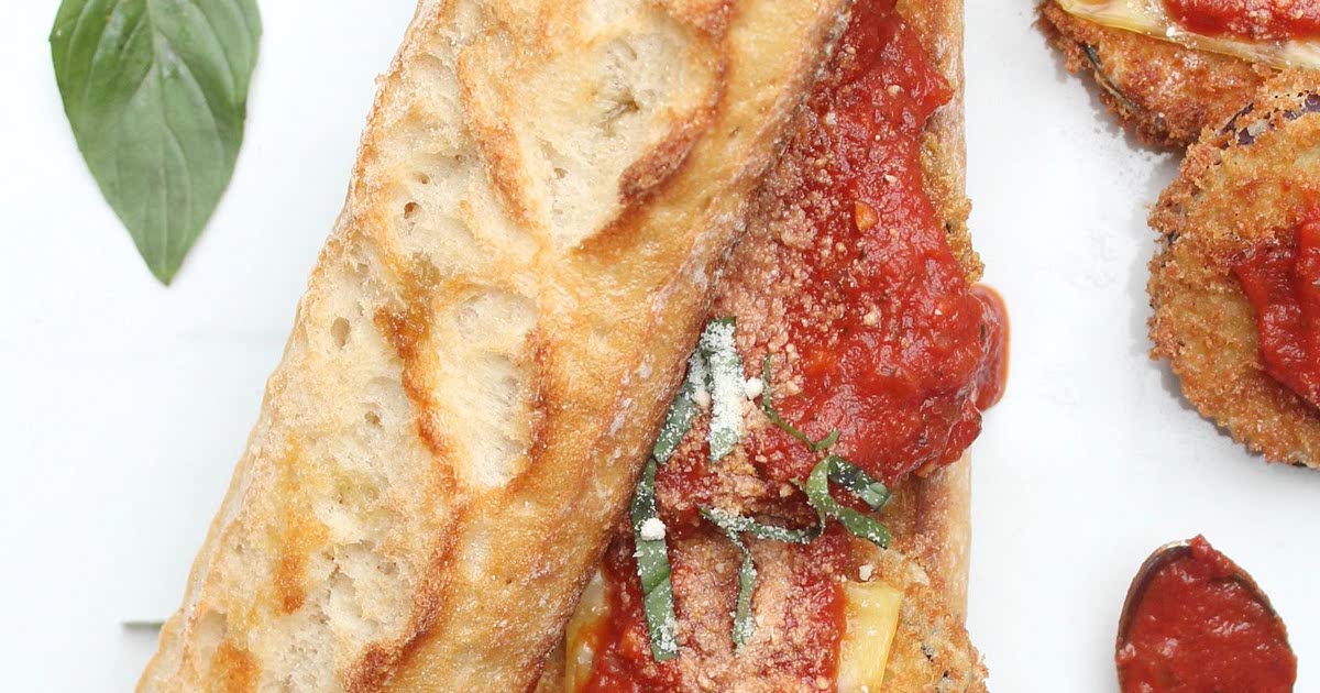 Vegan Eggplant Parmesan Sub Sandwiches Recipe Samsung Food