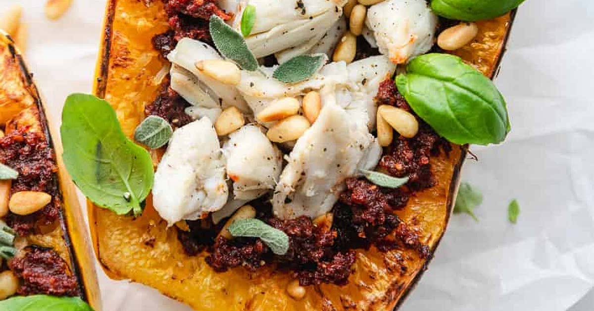 Spaghetti Squash and Crab Boats Recipe Samsung Food