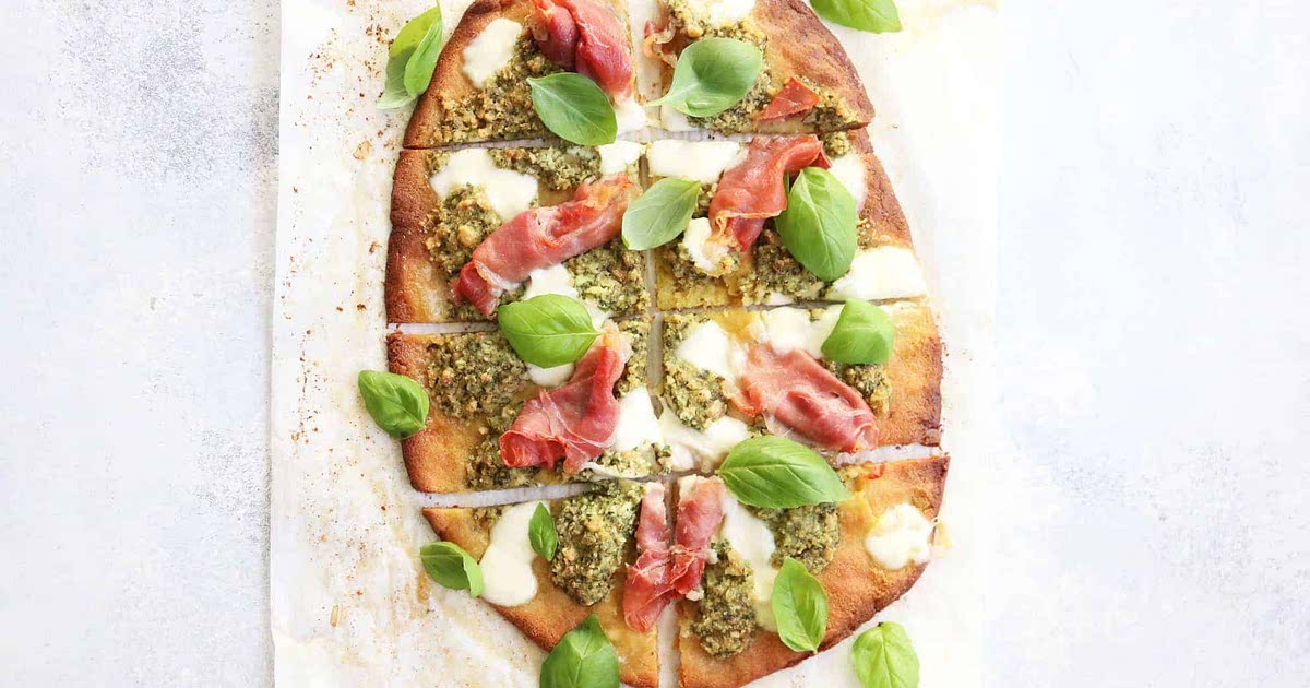 Prosciutto + Pesto Flatbread Recipe — Samsung Food