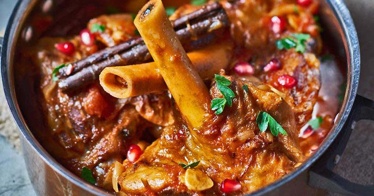 Slowcooked lamb shank Recipe Samsung Food