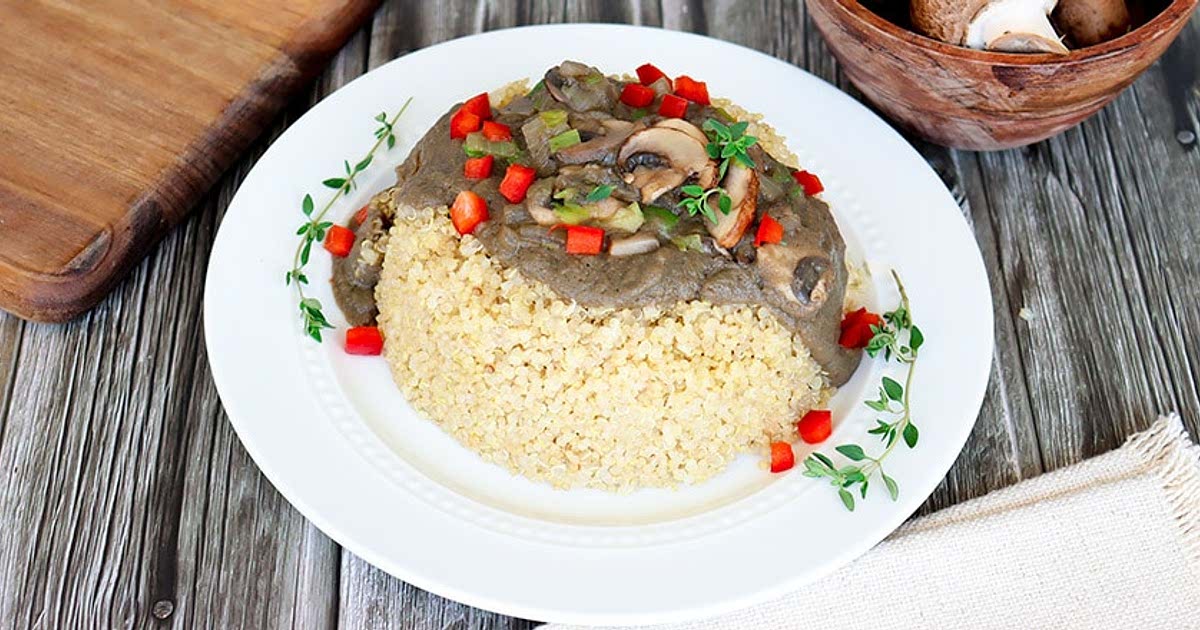 Quinoa Timbale with Mushroom Sauce Recipe Samsung Food