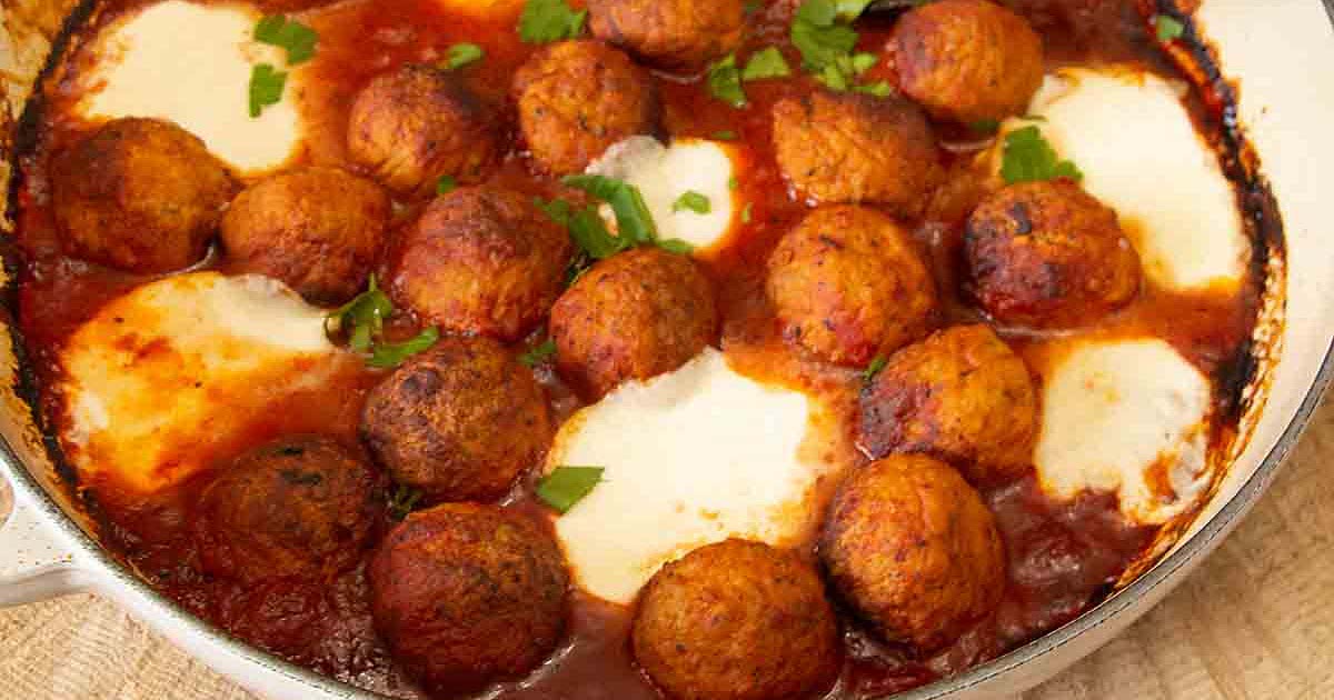 Easy Meatball and Mozzarella Appetizer Recipe Samsung Food