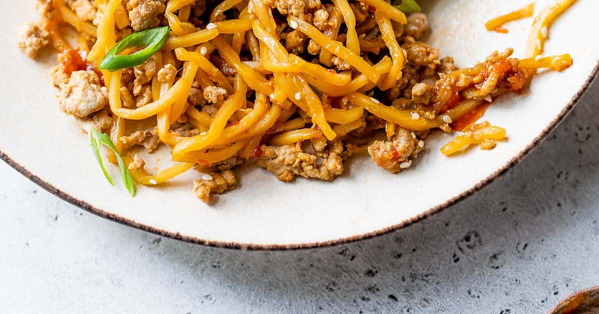 Spicy Hearts of Palm Noodles with Chicken Recipe Samsung Food