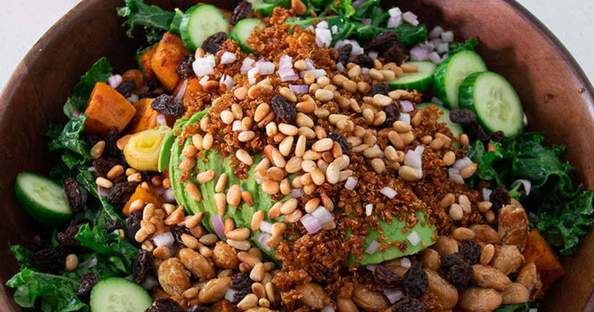 ROASTED PUMPKIN & KALE WARM SALAD Recipe Samsung Food App