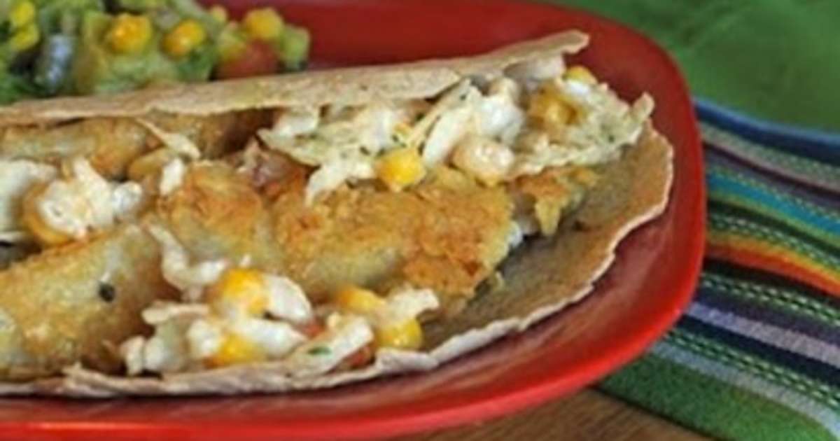 Tortilla Crusted Fish Tacos with Chipotle Slaw Recipe - Samsung Food