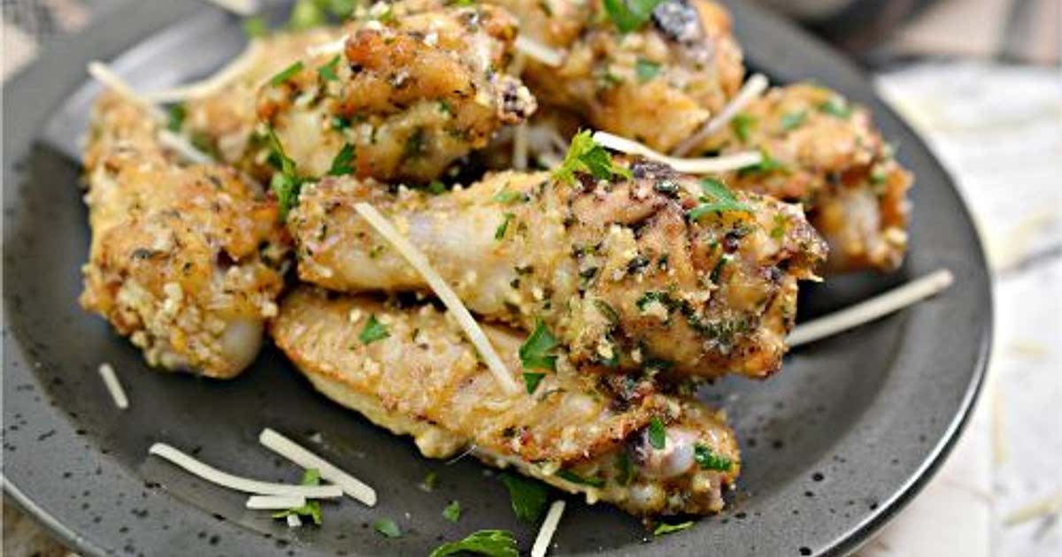 Keto Garlic Parm Wings Recipe Samsung Food
