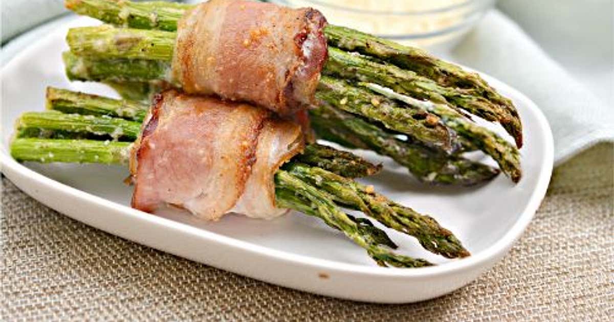 Keto BaconWrapped Parmesan Asparagus Bundles Recipe Samsung Food
