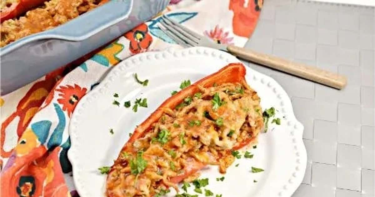 Keto Enchilada Stuffed Peppers Recipe — Samsung Food