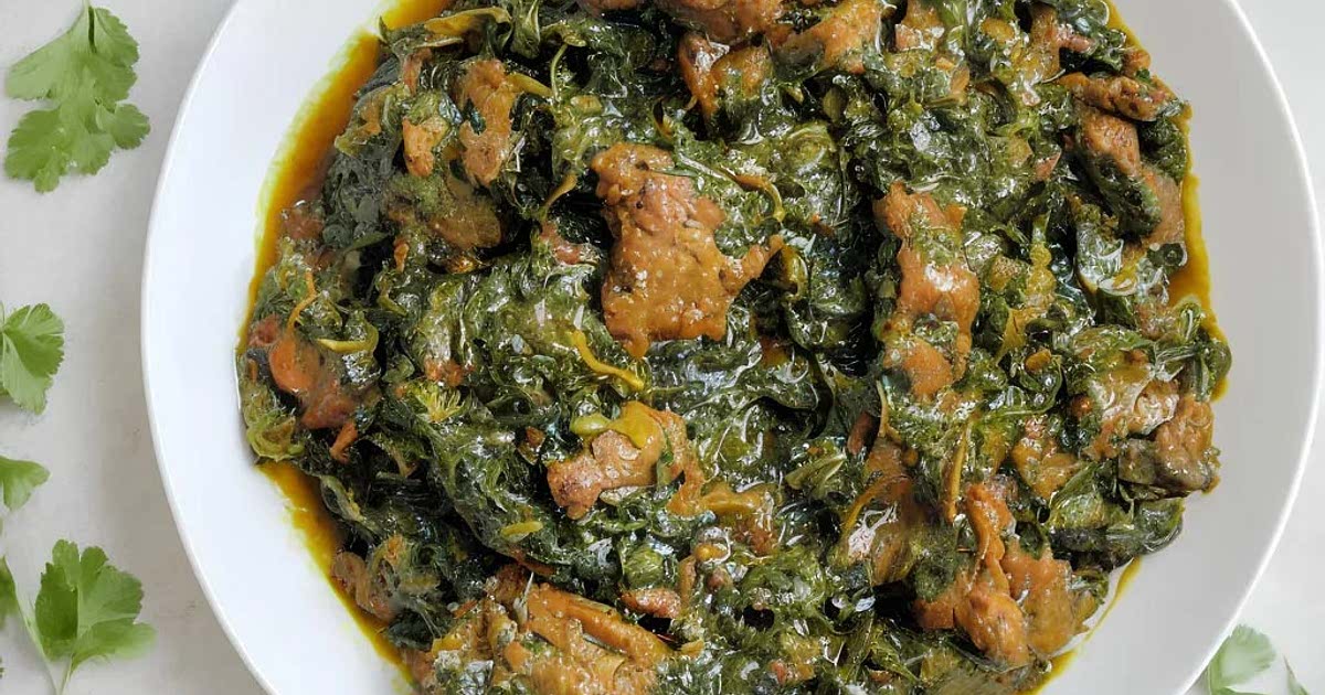 Palak gosht top