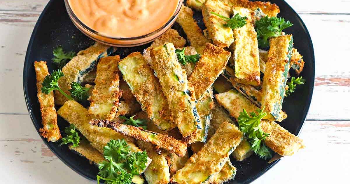 Air Fryer Zucchini Fries Recipe Samsung Food