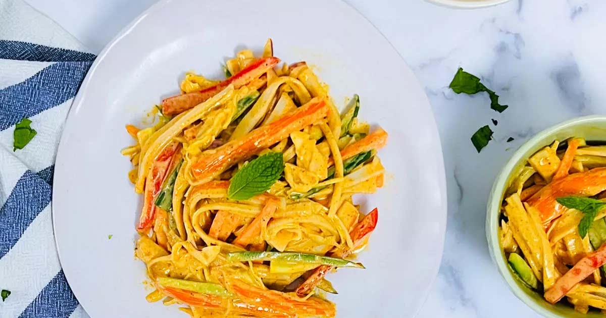 Spicy Crab Salad with Tandoori Mayo Dressing Recipe Samsung Food