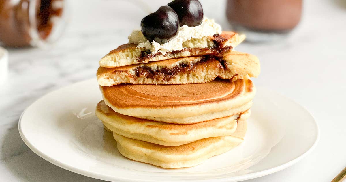 355 Calorie Nutella Stuffed Pancakes Recipe Samsung Food