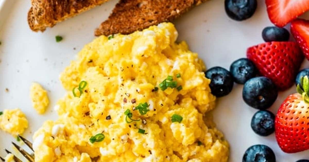 High Protein Scrambled Eggs with Cottage Cheese Recipe — Samsung Food