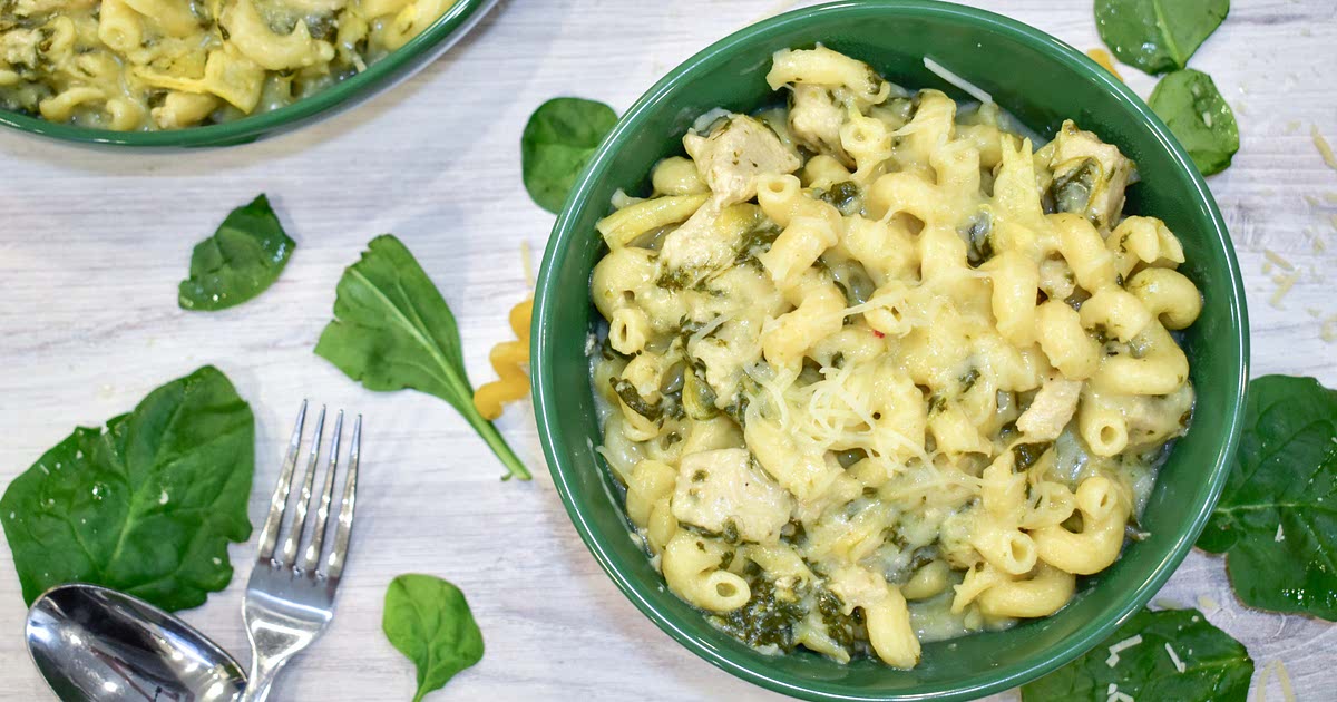 Instant Pot Chicken, Spinach, and Artichoke Pasta Recipe — Samsung Food