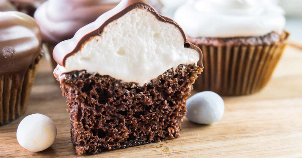 Chocolate Cupcakes with Marshmallow Frosting Recipe Samsung Food