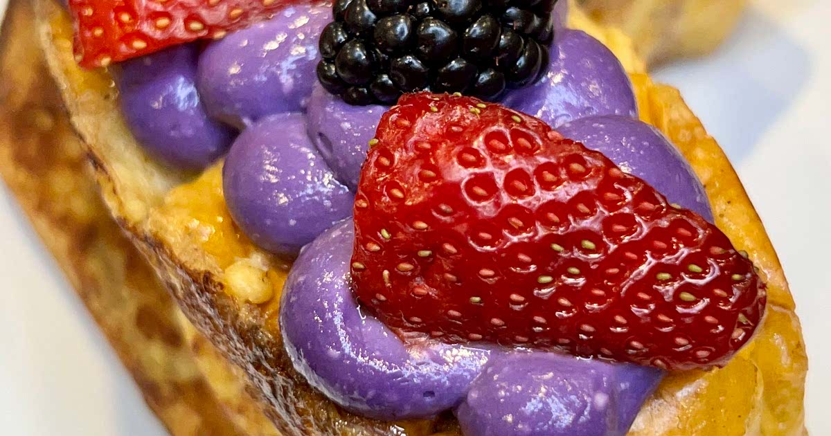 Ube Cream Stuffed French Toast Recipe — Samsung Food