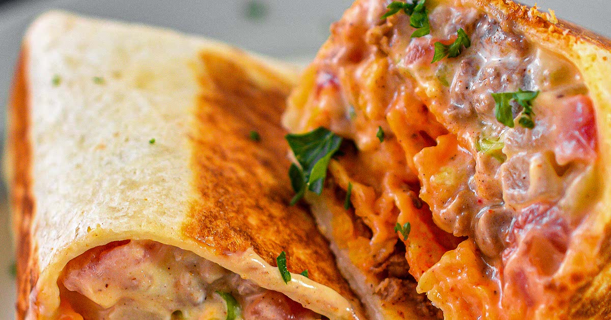 Beefy Nacho Cheese Wrap Recipe Whisk