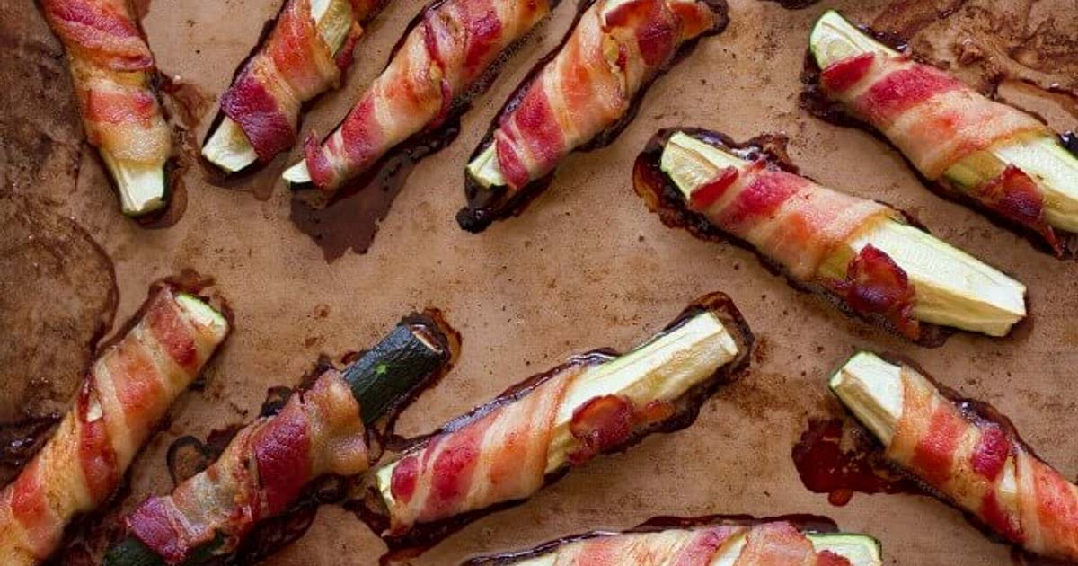 DairyFree Keto Bacon Wrapped Zucchini Recipe Samsung Food App