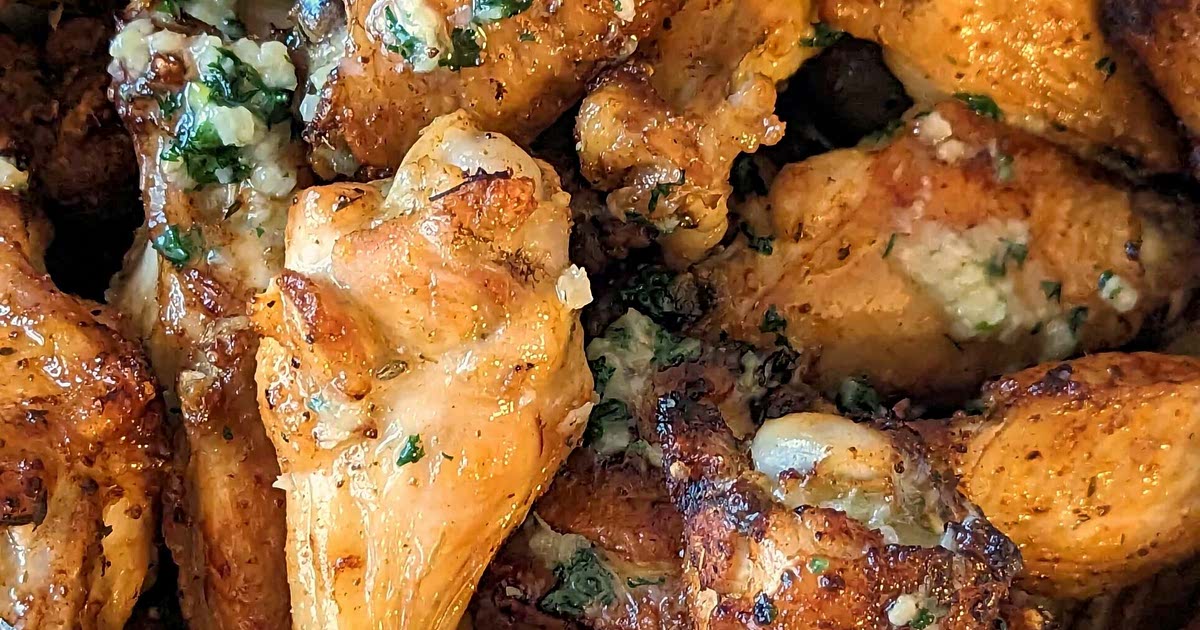 Garlic Butter Chicken Wings Recipe Samsung Food