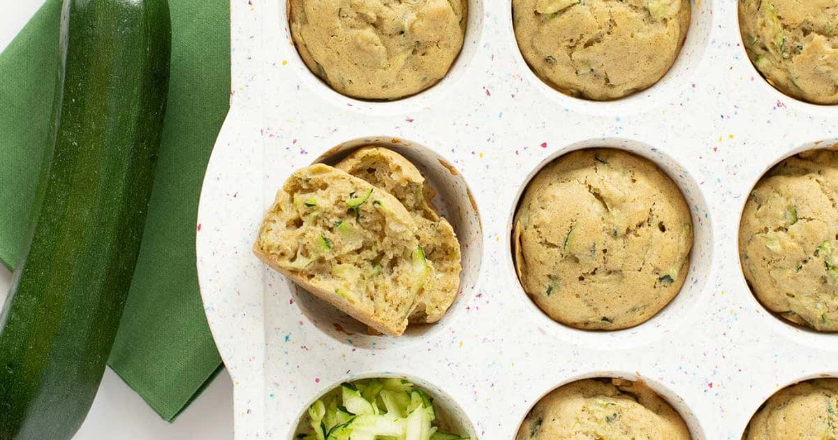 Hidden Grated Zucchini Muffins (Kid Favorite) Baby Foode Recipe