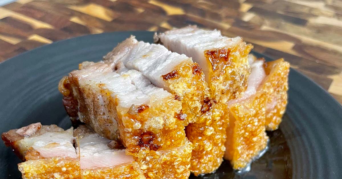 Air Fryer Crispy Pork Belly Recipe Samsung Food easy-air-fryer-crispy-pork-belly-chicharr-n-youtube