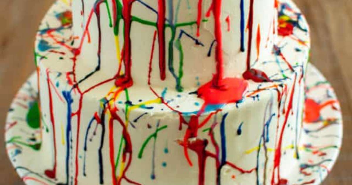 Paint Splatter Cake 🎨 #reels #reel #reelitfeelit #reelsinstagram #réel  #reelsvideo #reelkarofeelkaro #reelvideo #reelsviral #bakery... | Instagram