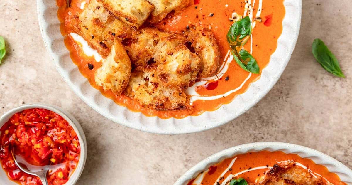 Spicy Tomato Soup with Calabrian Chilies Recipe Samsung Food