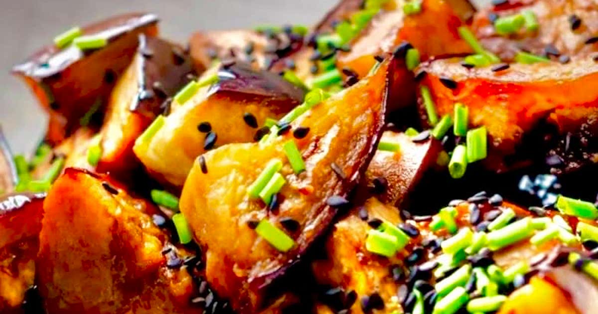 Fish & Eggplant Glazed in Pomegranate Molasses Recipe Samsung Food