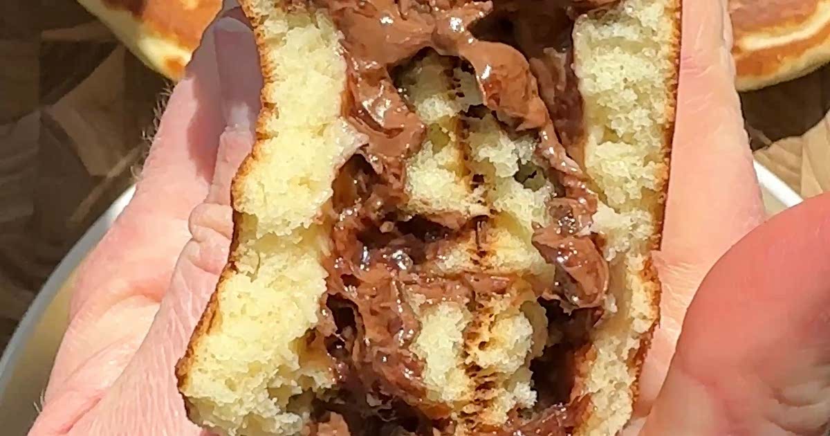Nutella Stuffed Pancakes Soufflé Style Pancakes Recipe Samsung Food App