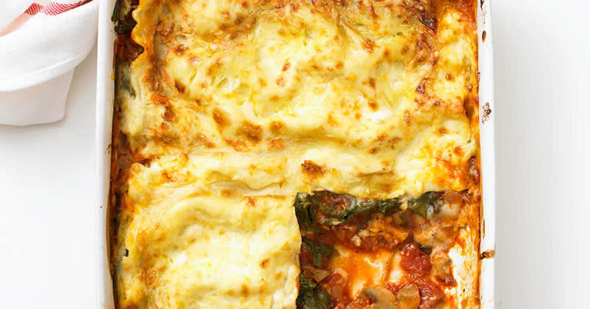 Spinach, Mushroom and Onion Lasagne Recipe Samsung Food App