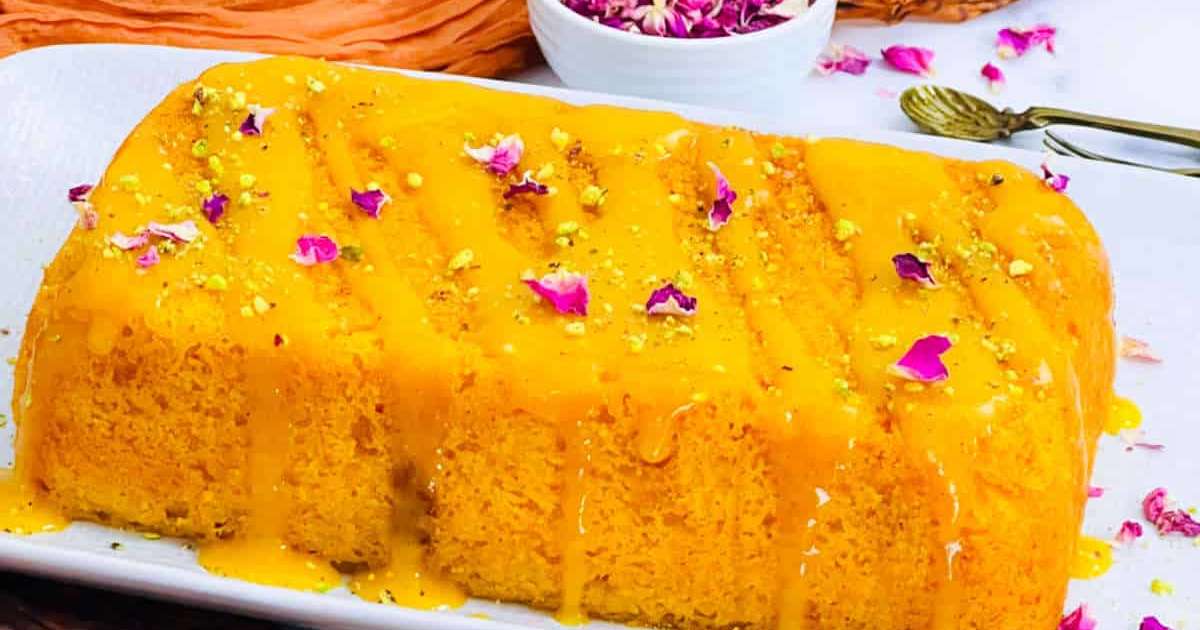 Eggless Mango Cream Cake Recipe – Gayathri's Cook Spot