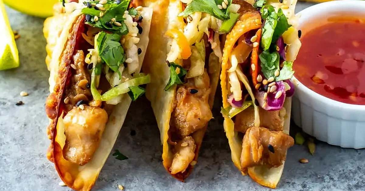 calories in applebees chicken wonton tacos as served
