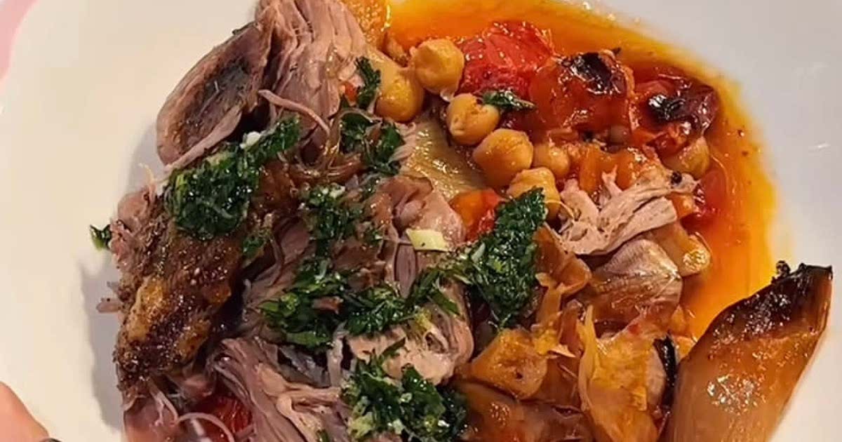 Tomato & Chickpea Lamb Shoulder Recipe Samsung Food