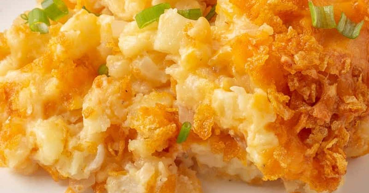 Cheesy Hashbrown Casserole with Corn Flakes Topping Recipe — Samsung Food