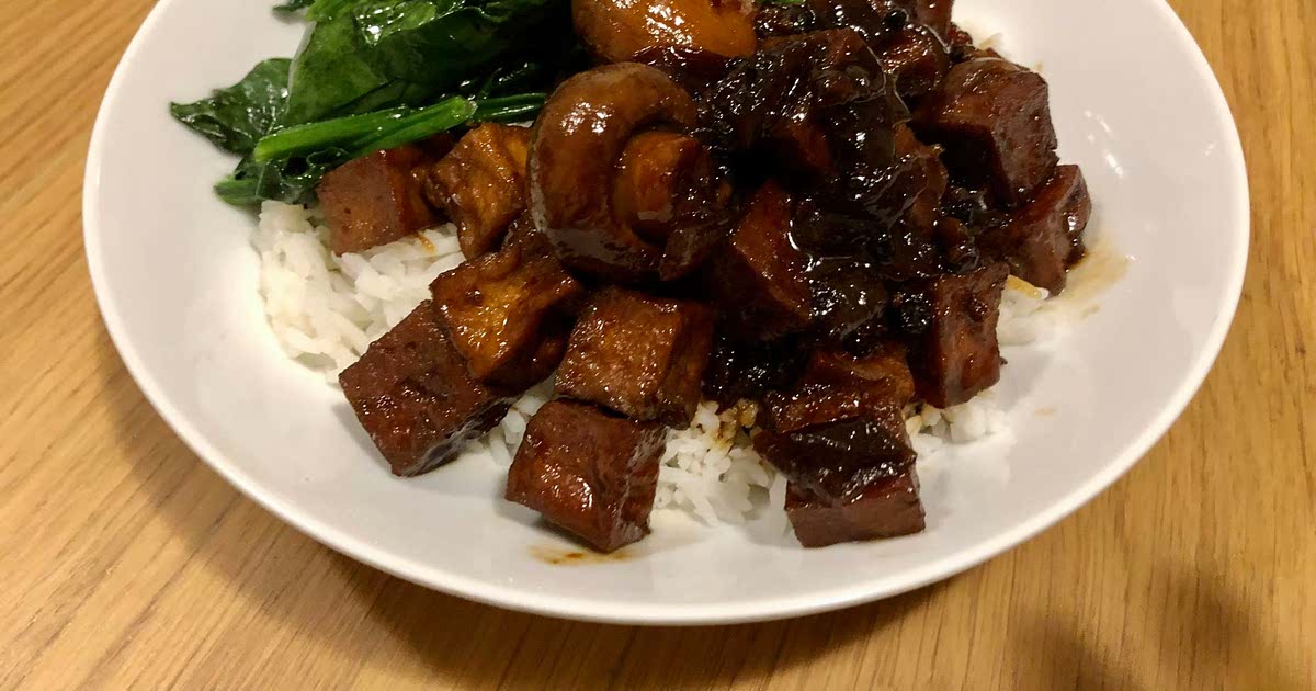 91. Filipino Tofu and Mushroom Adobo Recipe Samsung Food