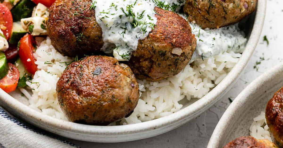 Greek Turkey Meatballs with Tzatziki Recipe — Samsung Food