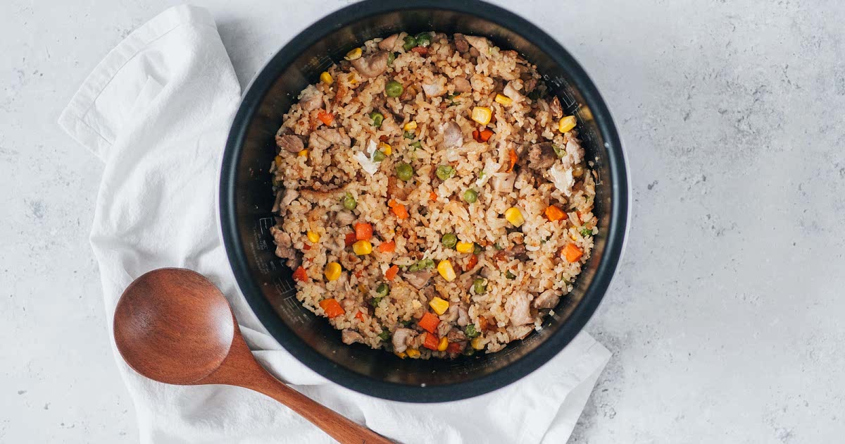 One Pot Rice Cooker Fried Rice Recipe Samsung Food