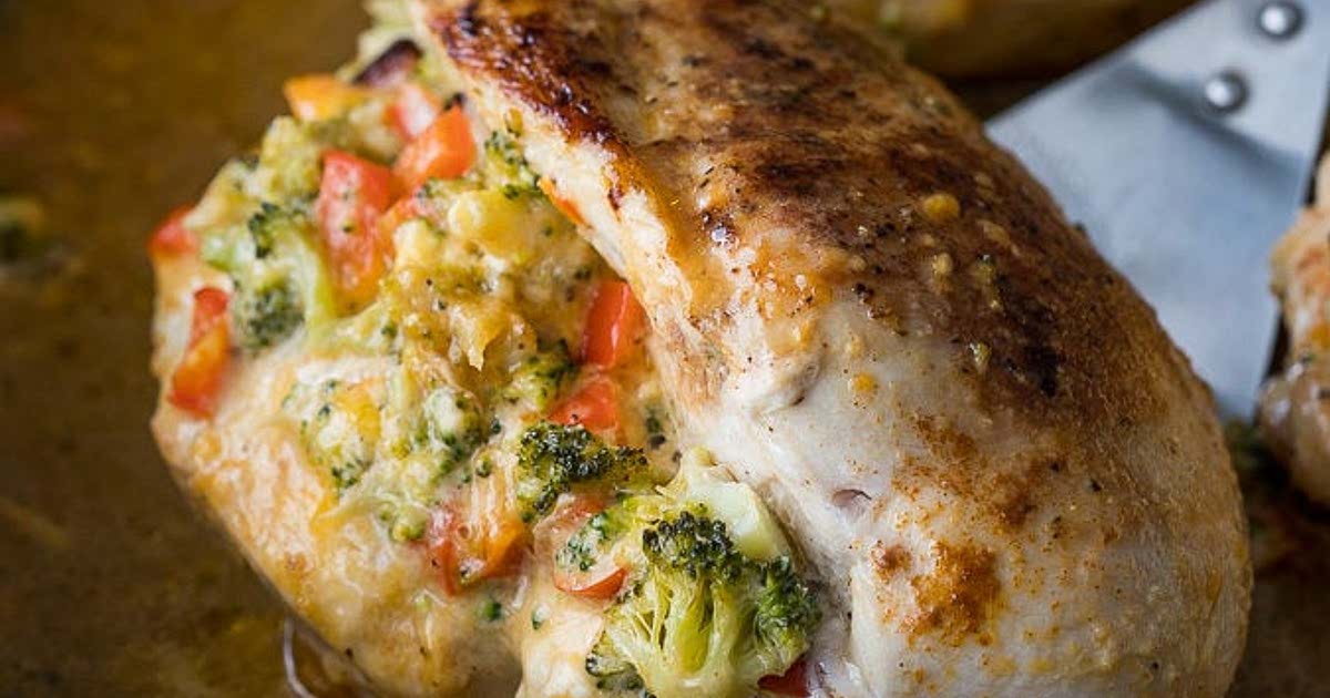 Broccoli Cheese Stuffed Chicken Breast Recipe Samsung Food App