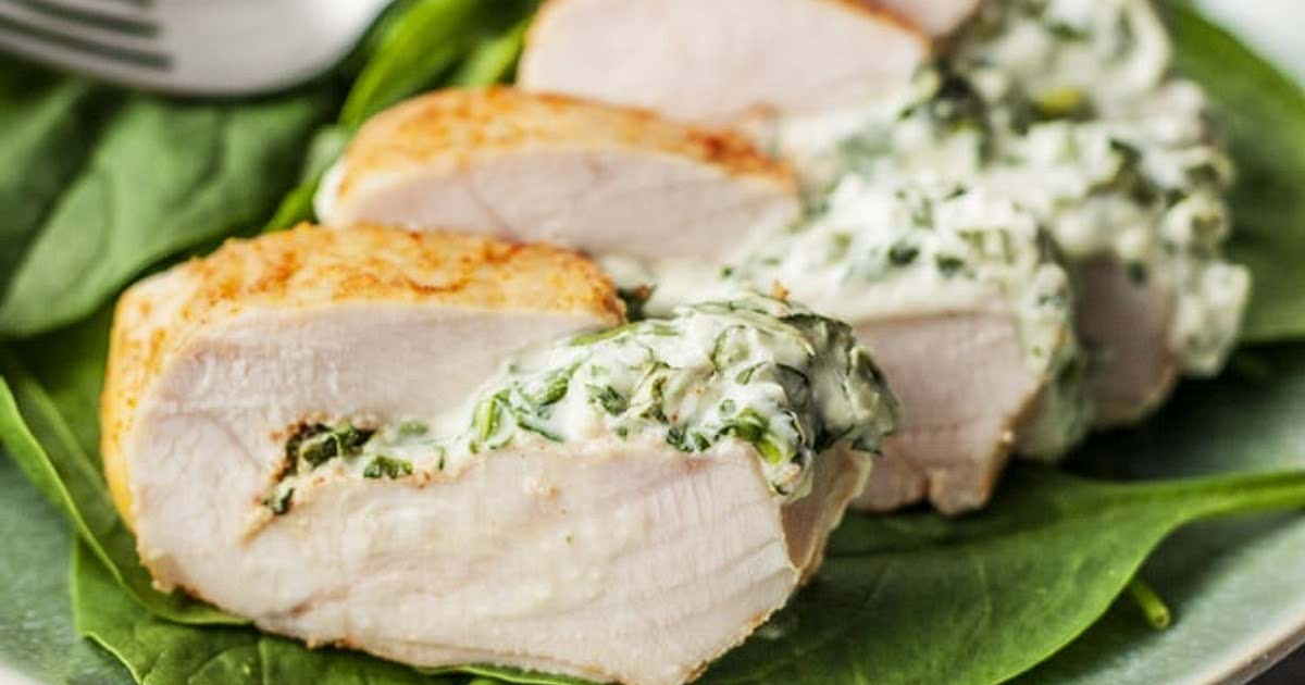 Skinny Spinach Stuffed Chicken Breast Recipe Samsung Food App