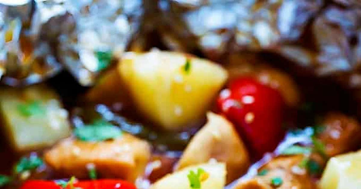Grilled Pineapple Chicken Foil Packets Recipe Samsung Food