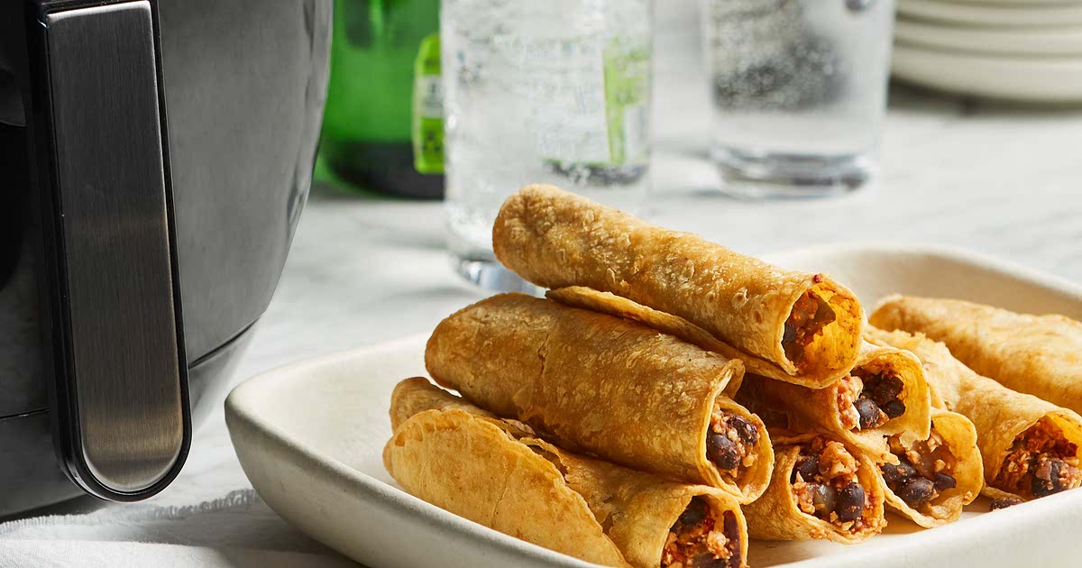 AirFryer Taquitos with Cauliflower and Black Beans Recipe — Samsung Food