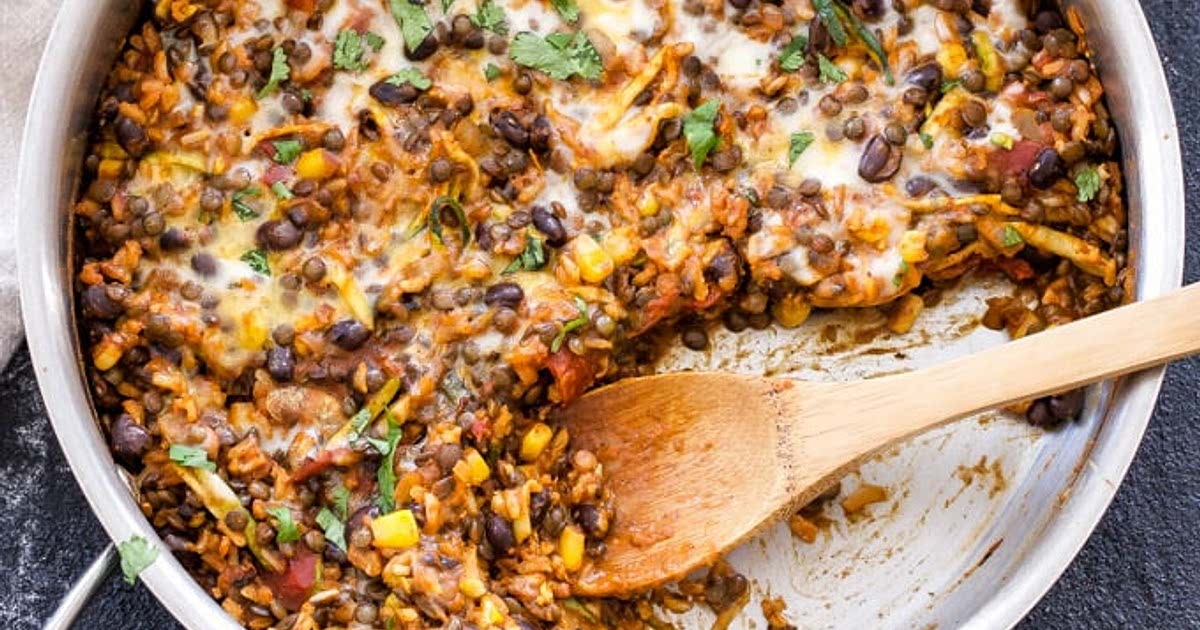 One Pot Cheesy Mexican Lentils, Black Beans and Rice Recipe — Samsung Food