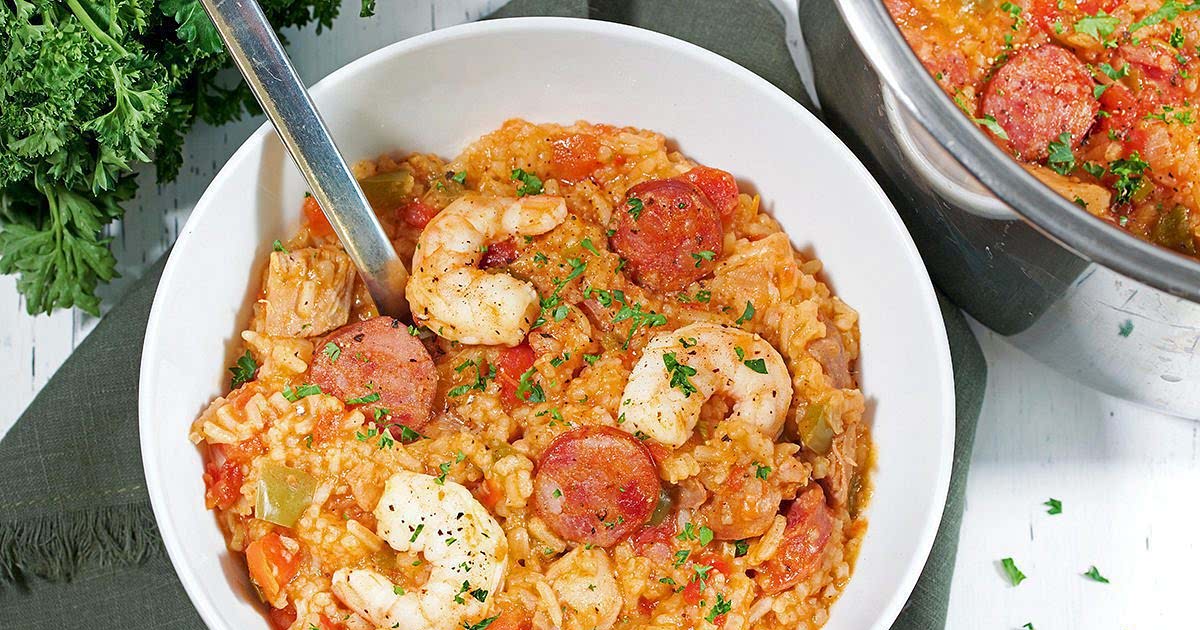 Instant pot sausage best sale and shrimp jambalaya