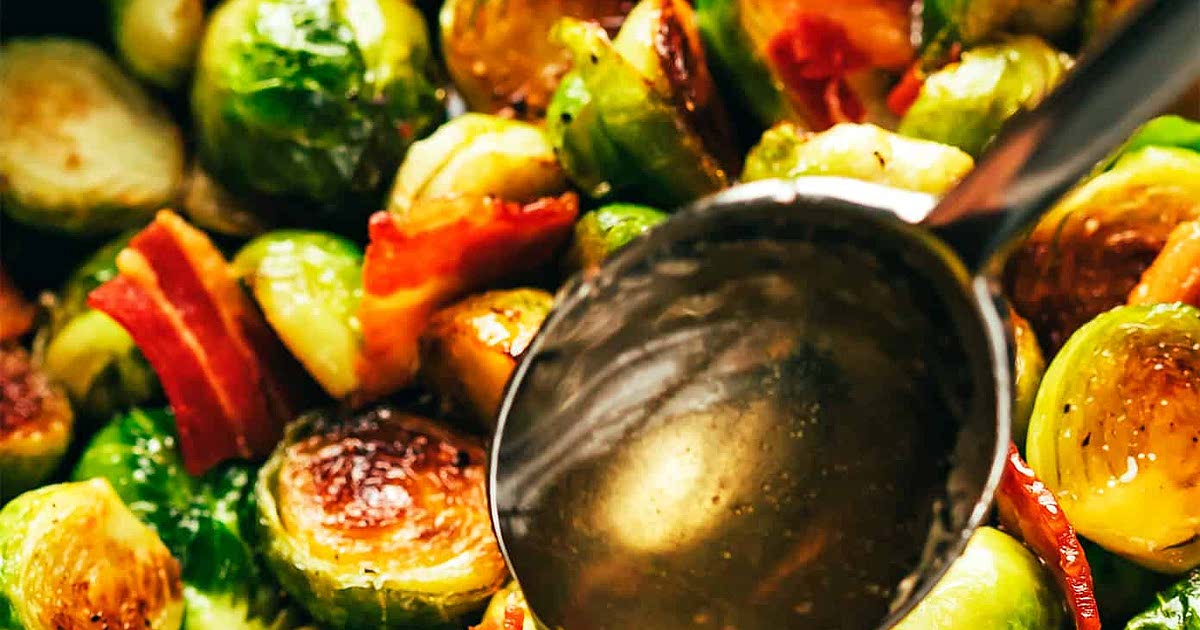 Bacon Brussels Sprouts with Hot Honey Recipe — Samsung Food