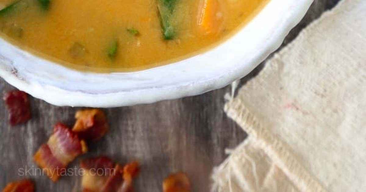 Navy Bean, Bacon and Spinach Soup (Pressure Cooker, Slow Cooker or