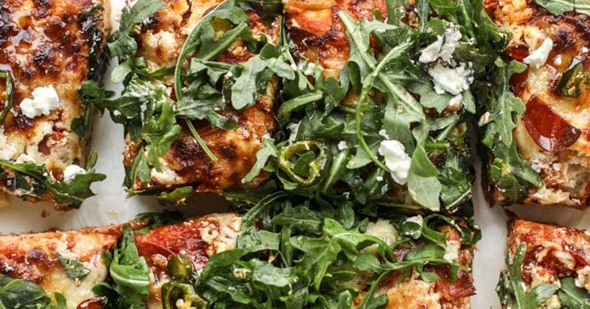 Hot Honey and Goat Cheese Pepperoni Pizza Recipe Samsung Food