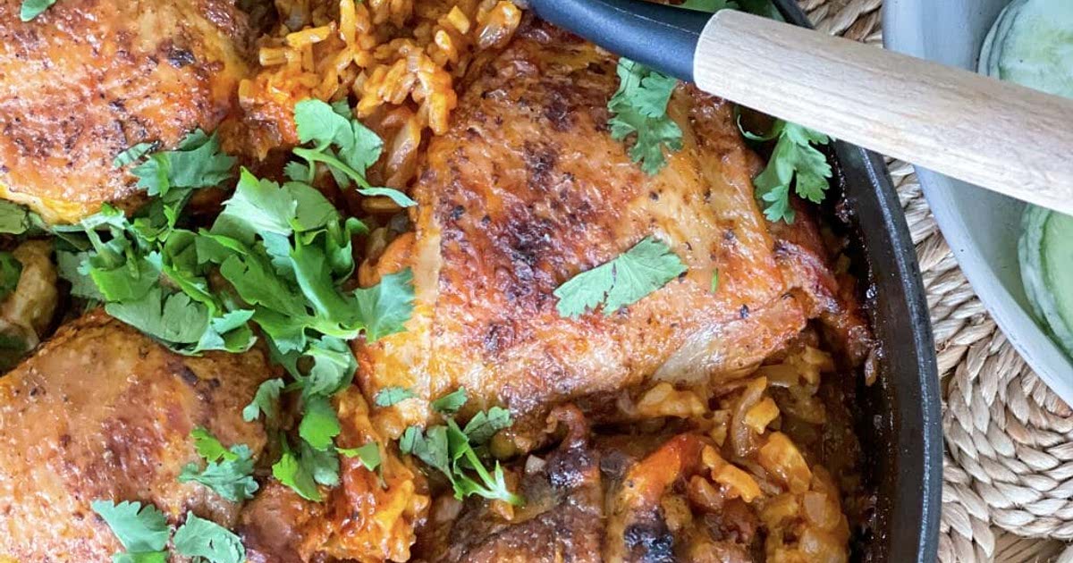 One Pot Paprika Chicken and Red Rice Recipe Samsung Food